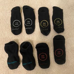 Pure Barre small socks milestones pack